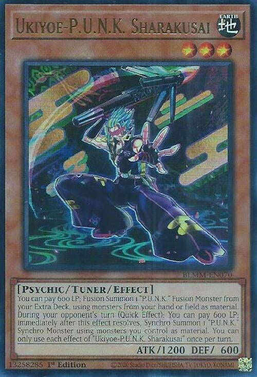 Image for Ukiyoe-P.U.N.K. Sharakusai (BLMM-EN070) (Battles of Legend: Monster Mayhem) (BLMM) - YuGiOh