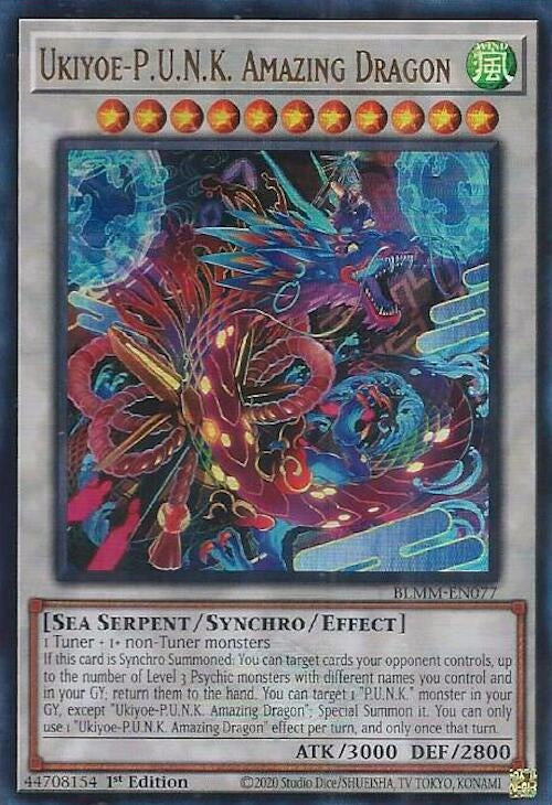 Image for Ukiyoe-P.U.N.K. Amazing Dragon (BLMM-EN077) (Battles of Legend: Monster Mayhem) (BLMM) - YuGiOh