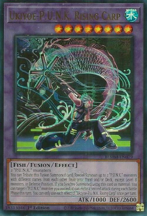 Image for Ukiyoe-P.U.N.K. Rising Carp (BLMM-EN079) (Battles of Legend: Monster Mayhem) (BLMM) - YuGiOh