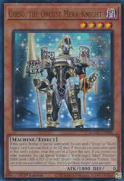 Image for Girsu, the Orcust Mekk-Knight (BLMM-EN088) (Battles of Legend: Monster Mayhem) (BLMM) - YuGiOh