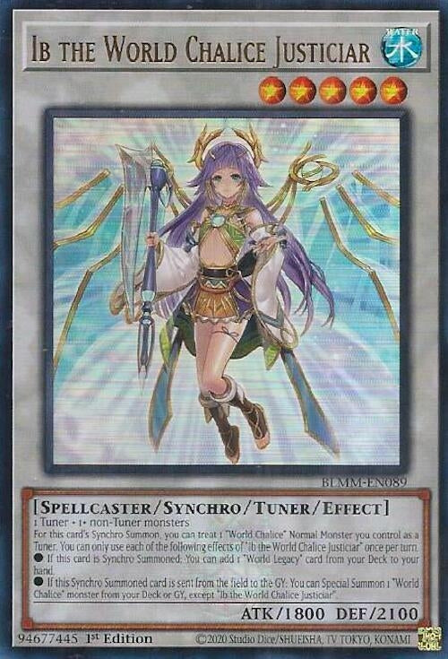 Image for Ib the World Chalice Justiciar (BLMM-EN089) (Battles of Legend: Monster Mayhem) (BLMM) - YuGiOh