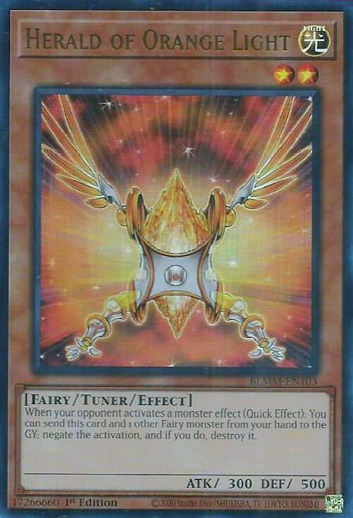 Image for Herald of Orange Light (BLMM-EN103) (Battles of Legend: Monster Mayhem) (BLMM) - YuGiOh