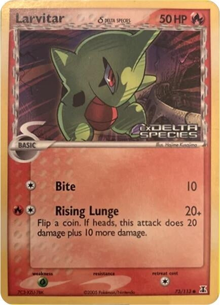 Image for Larvitar (Delta Species Stamp) (73/113) - Pokemon
