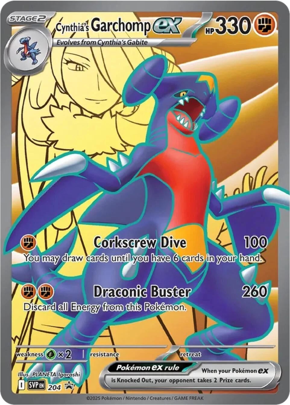Cynthia's Garchomp ex (204) [SV: Scarlet & Violet Promo Cards]