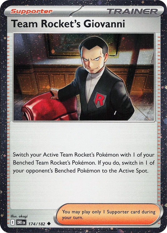 Image for Team Rocket's Giovanni (Cosmos Holo) (174/182) - Pokemon