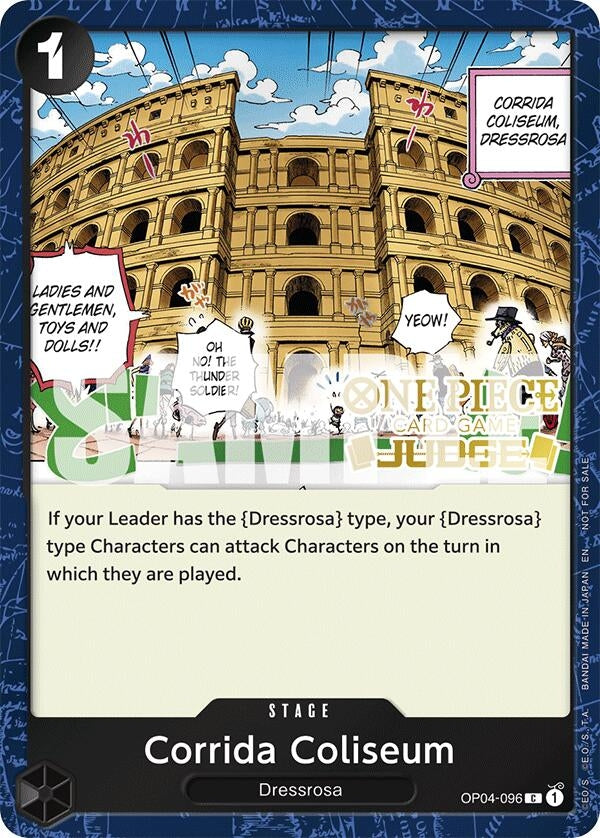 Image for Corrida Coliseum (Judge Pack Vol. 6) (OP04-096) (One Piece Promotion Cards) - One Piece Card Game