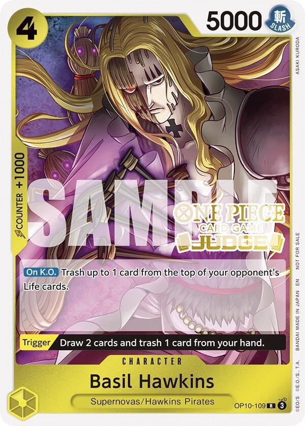 Image for Basil Hawkins (Judge Pack Vol. 6) (OP10-109) (One Piece Promotion Cards) - One Piece Card Game