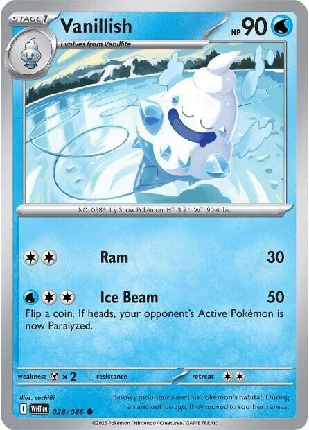 Image for Vanillish (028/086) (SV: White Flare) - Pokemon