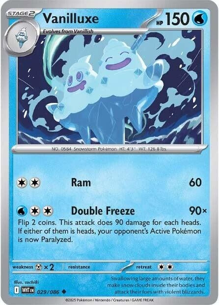 Image for Vanilluxe (029/086) (SV: White Flare) - Pokemon