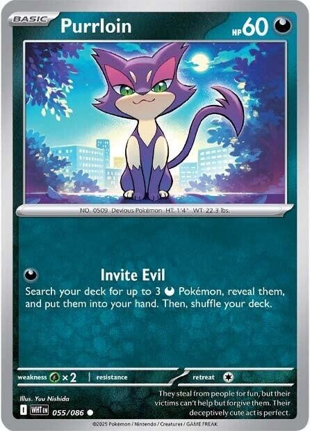 Image for Purrloin (055/086) (SV: White Flare) - Pokemon