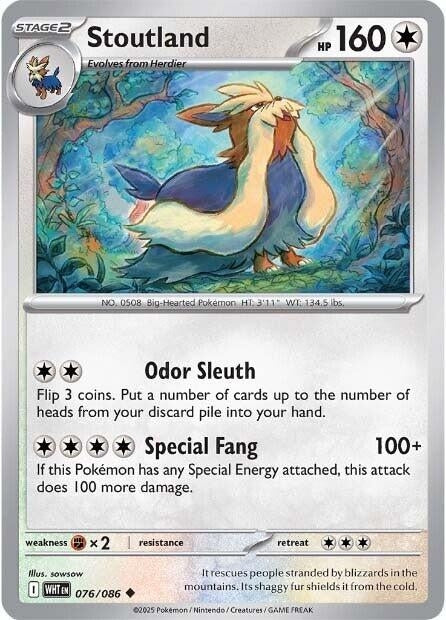 Stoutland (076/086) (SV: White Flare)