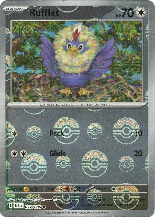 Rufflet (Poke Ball Pattern) (077/086) (SV: Black Bolt)