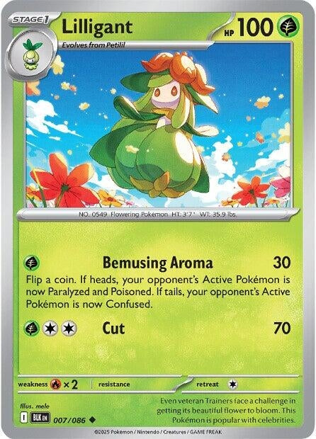 Lilligant (007/086) (SV: Black Bolt)