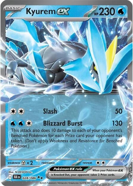 Image for Kyurem ex (028/086) (SV: Black Bolt) - Pokemon
