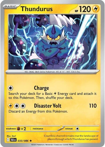 Image for Thundurus (033/086) (SV: Black Bolt) - Pokemon