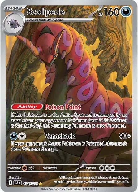 Image for Scolipede (134/086) (SV: Black Bolt) - Pokemon