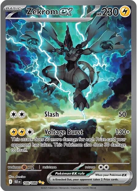Image for Zekrom ex (166/086) (SV: Black Bolt) - Pokemon