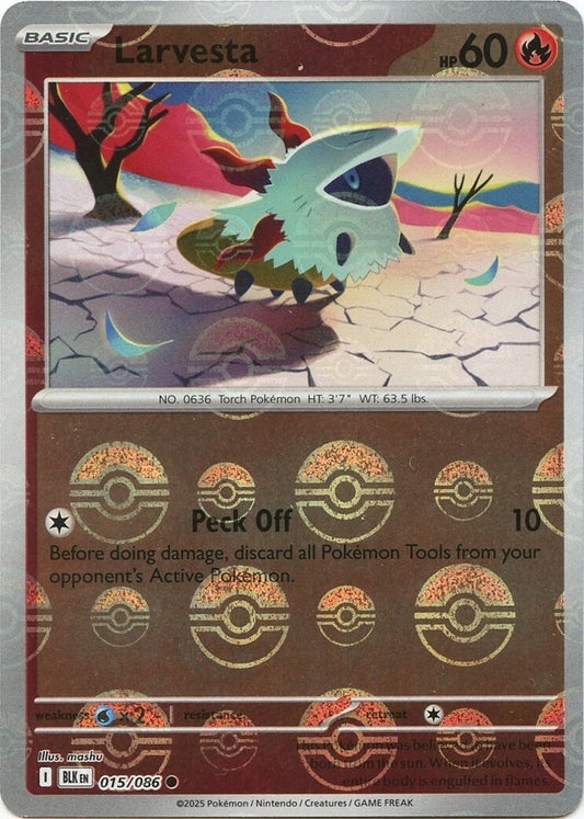Larvesta (Poke Ball Pattern) (015/086) (SV: Black Bolt)