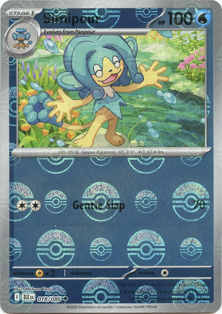 Simipour (Poke Ball Pattern) (018/086) (SV: Black Bolt)