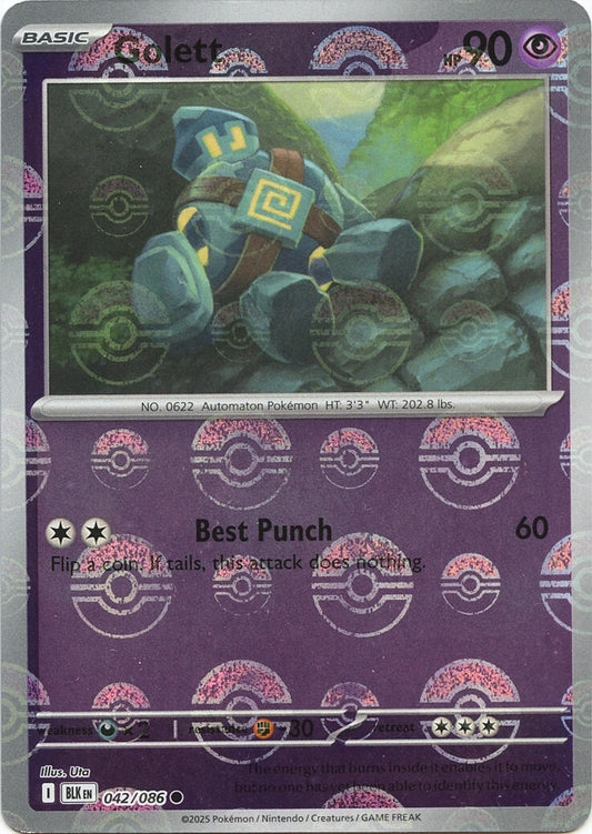 Golett (Poke Ball Pattern) (042/086) (SV: Black Bolt)