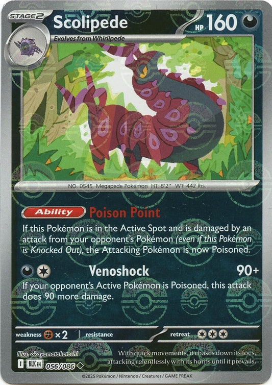 Scolipede (Poke Ball Pattern) (056/086) (SV: Black Bolt)