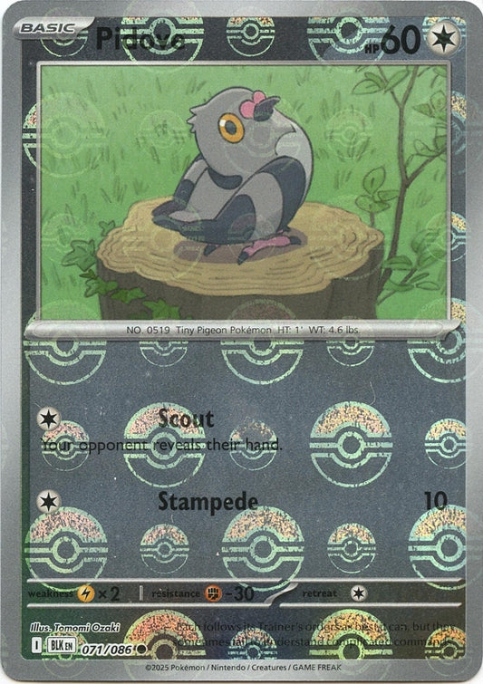 Pidove (Poke Ball Pattern) (071/086) (SV: Black Bolt)