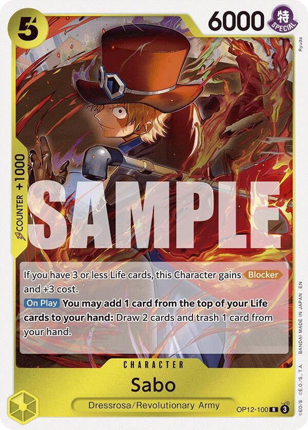 Image for Sabo (OP12-100) (Legacy of the Master) - One Piece Card Game