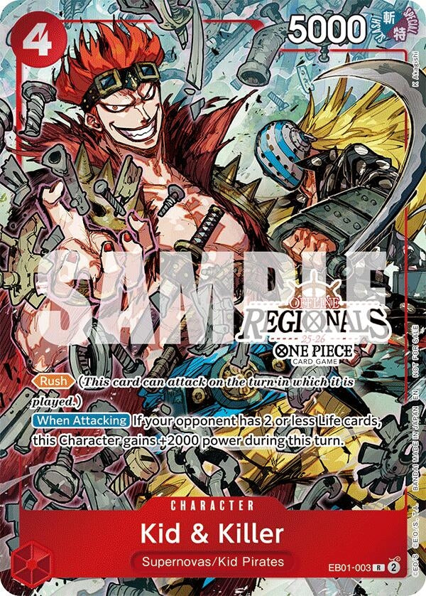 Image for Kid & Killer (Offline Regional Participation Pack 2025 Vol.2) (EB01-003) (One Piece Promotion Cards) - One Piece Card Game