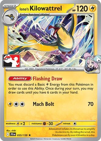 Image for Iono's Kilowattrel (055/159) - Pokemon