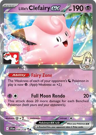 Image for Lillie's Clefairy ex (056/159) - Pokemon