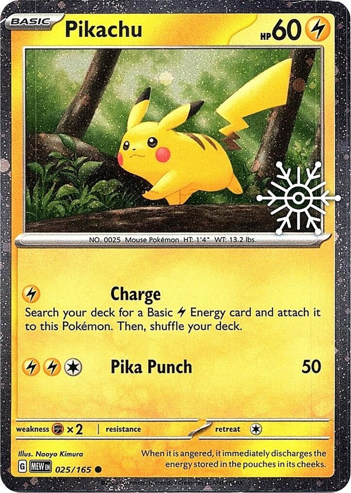Image for Pikachu - 025/165 (Holiday Calendar) (025/165) - Pokemon
