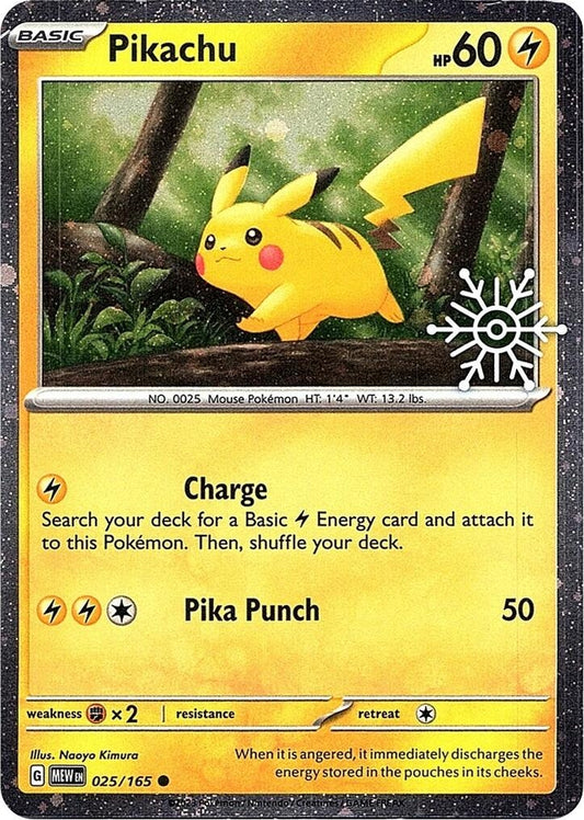 Image for Pikachu - 025/165 (Holiday Calendar) (025/165) - Pokemon