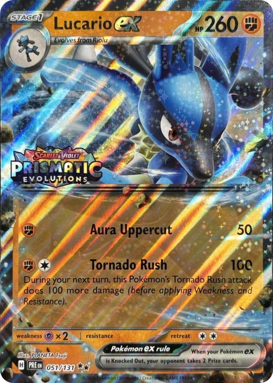 Image for Lucario ex (Prismatic Evolutions Stamp) (051/131) - Pokemon