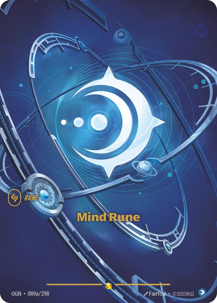 Image for Mind Rune (Alternate Art) (089a/298) (Origins) - Riftbound: League of Legends Trading Card Game