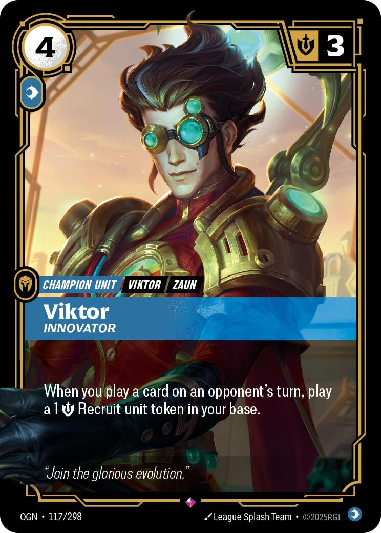 Image for Viktor - Innovator (117/298) (Origins) - Riftbound: League of Legends Trading Card Game