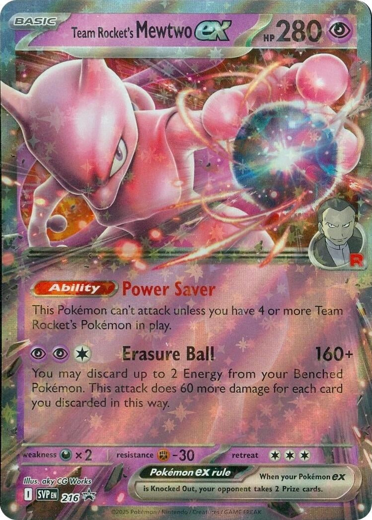 Image for Team Rocket's Mewtwo ex - 216 (216) (SV: Scarlet & Violet Promo Cards) - Pokemon