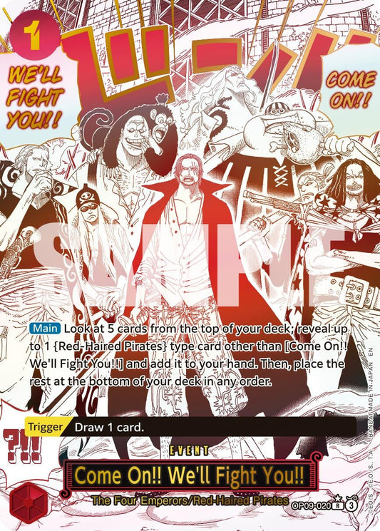 Come On!! We'll Fight You!! (Manga) (OP09-020) (Premium Booster -The Best- Vol. 2)