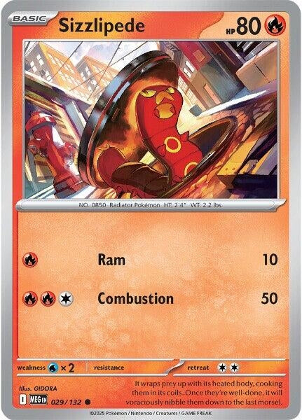 Sizzlipede (029/132) (ME01: Mega Evolution)