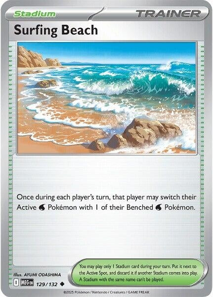 Surfing Beach (129/132) (ME01: Mega Evolution)