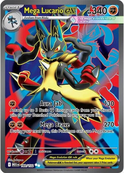 Mega Lucario ex (160/132) (ME01: Mega Evolution)