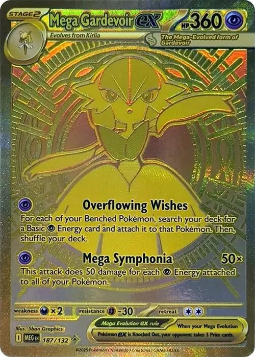 Mega Gardevoir ex (187/132) (ME01: Mega Evolution)