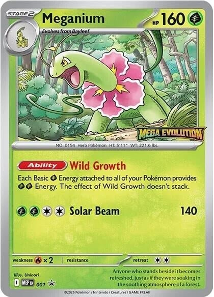 Image for Meganium - 001 (001) (ME: Mega Evolution Promo) - Pokemon