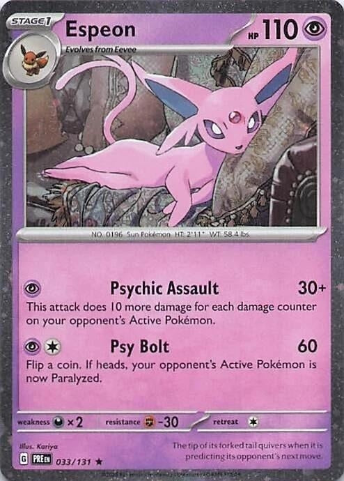 Image for Espeon - 033/131 (Cosmos Holo) (033/131) - Pokemon