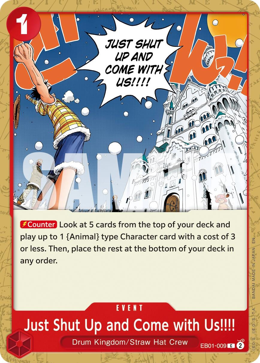 Just Shut Up and Come with Us!!!! (Reprint) (EB01-009) (Premium Booster -The Best- Vol. 2)