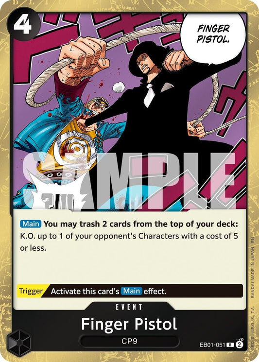 Finger Pistol (Reprint) (EB01-051) (Premium Booster -The Best- Vol. 2)