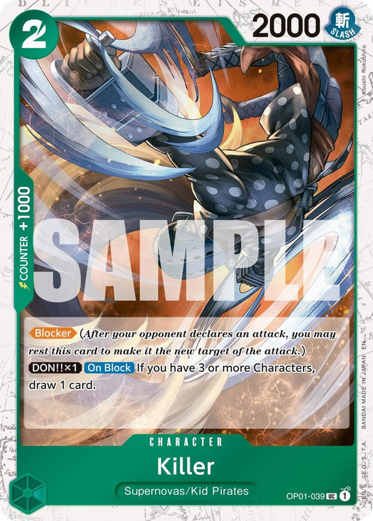 Killer (Pirate Foil) (OP01-039) (Premium Booster -The Best- Vol. 2)