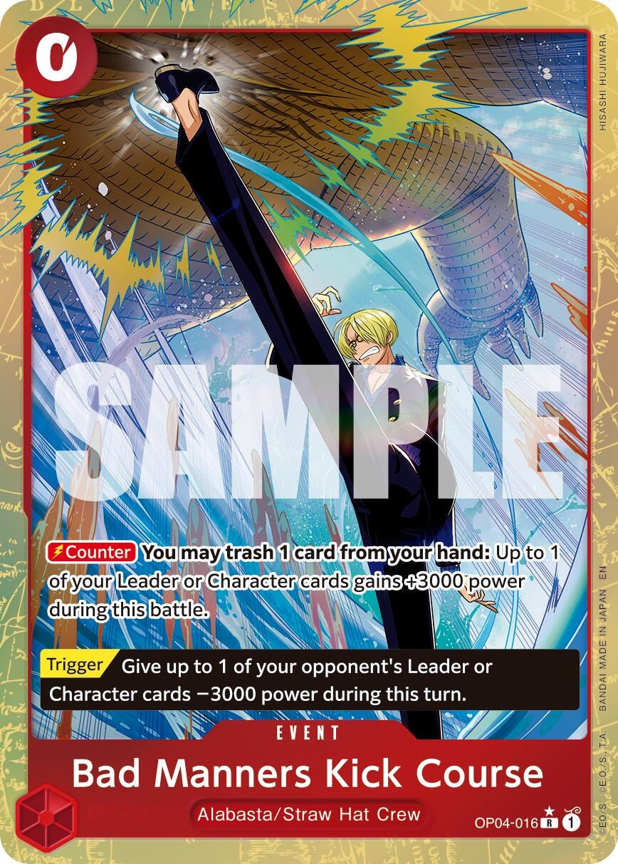 Bad Manners Kick Course (Alternate Art) (OP04-016) (Premium Booster -The Best- Vol. 2)