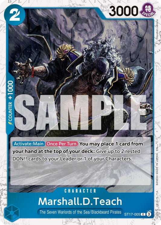 Marshall.D.Teach - ST17-005 (Pirate Foil) (ST17-005) (Premium Booster -The Best- Vol. 2)