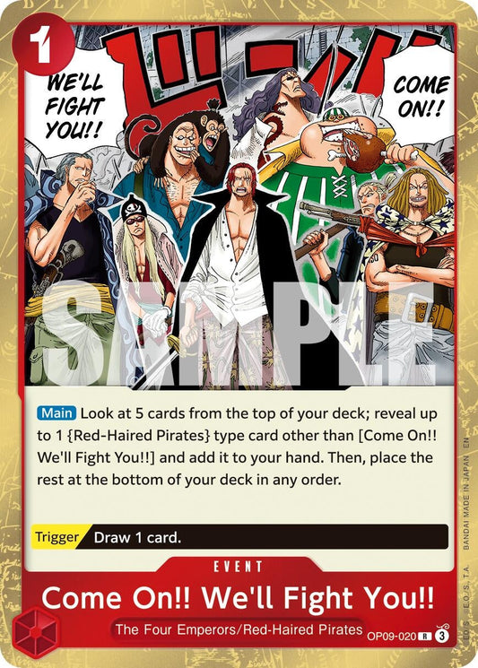 Come On!! We'll Fight You!! (Reprint) (OP09-020) (Premium Booster -The Best- Vol. 2)