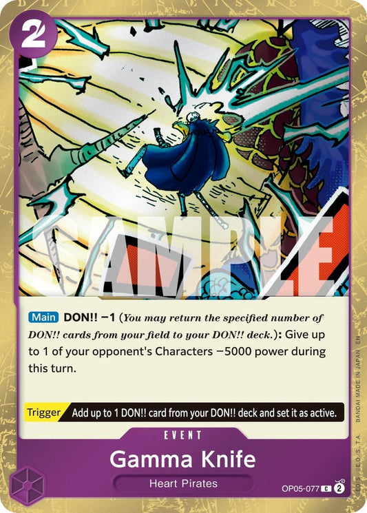 Gamma Knife (Pirate Foil) (OP05-077) (Premium Booster -The Best- Vol. 2)